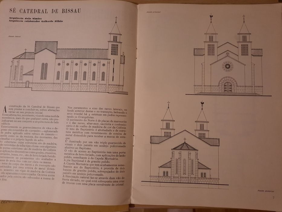 Conjunto 8 revistas muito antigas Arquitectura Portuguesa