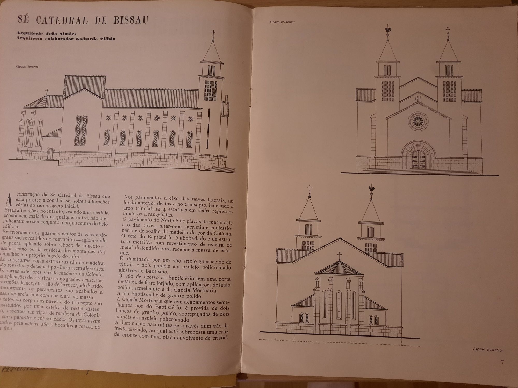 Conjunto 8 revistas muito antigas Arquitectura Portuguesa