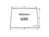 szyba przednia massey ferguson 873