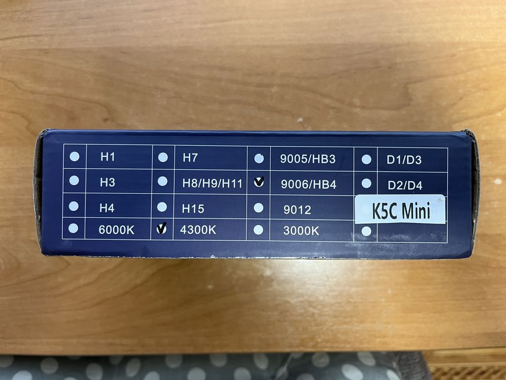 Led лампа K5C Mini цоколь HB4/9006