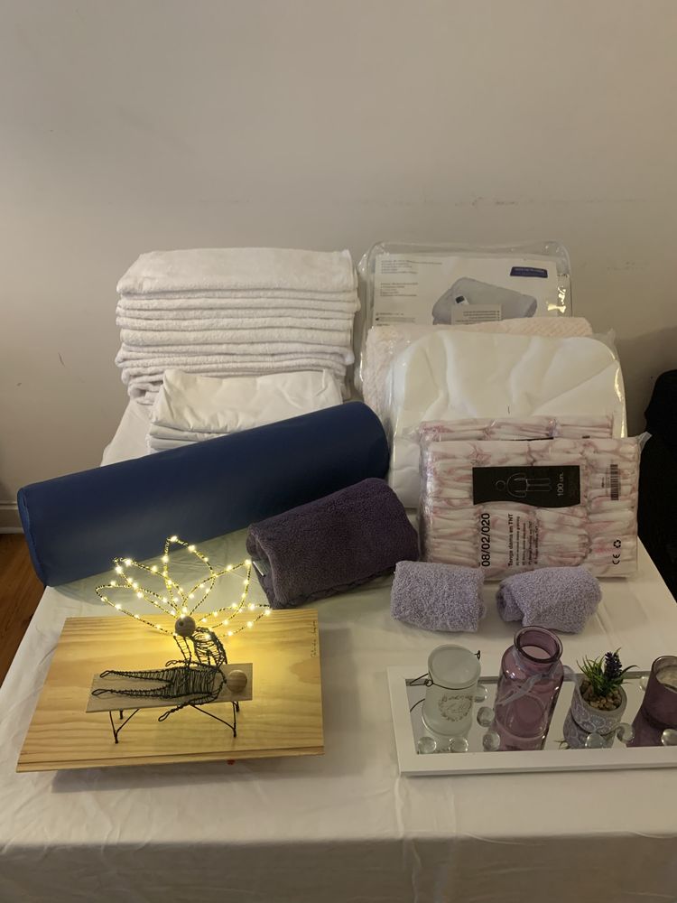 Material para sala de massagem