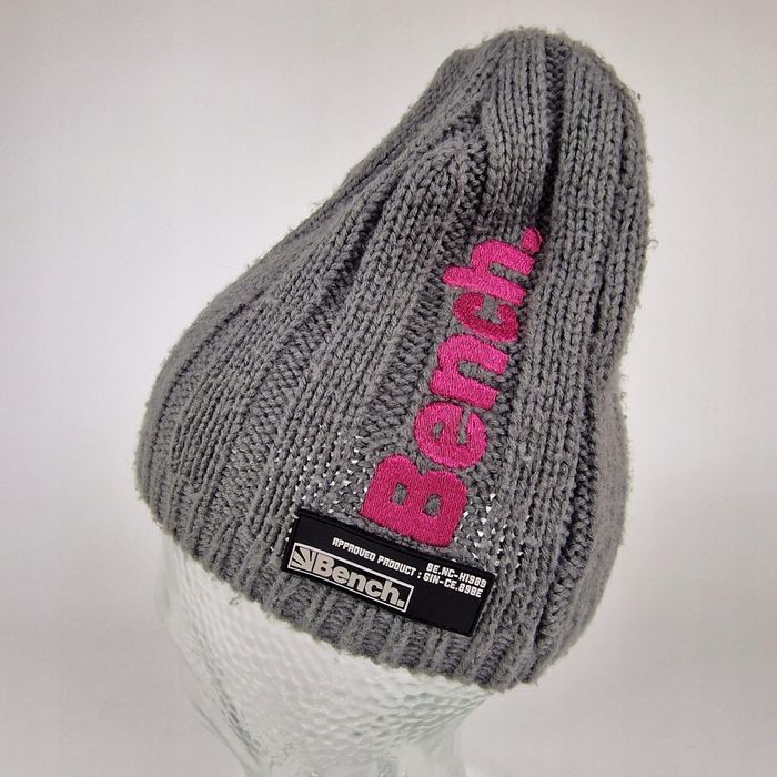 Bench Czapka z dzianiny szaro-różowy