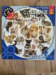 Trefl okrągłe puzzle 300 collage Nasi milusińscy Our Pets.