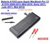 Bateria + Alto-falante P/ Macbook pro 13
