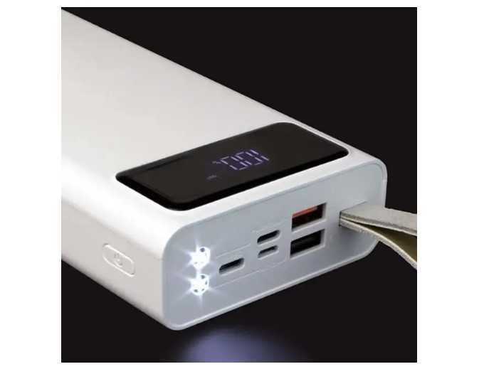 Зовнішній акумулятор Power Bank Way TX30 30000mAh вбудований ліхтар