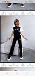 Calvin klein komplet szerokie spodnie i t-shirt S