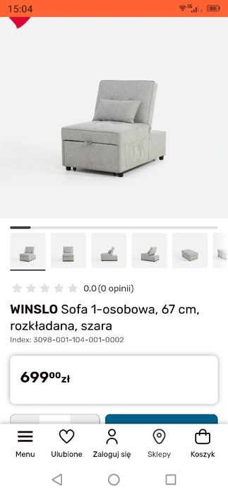 Sofa do pokoju młodziezowego