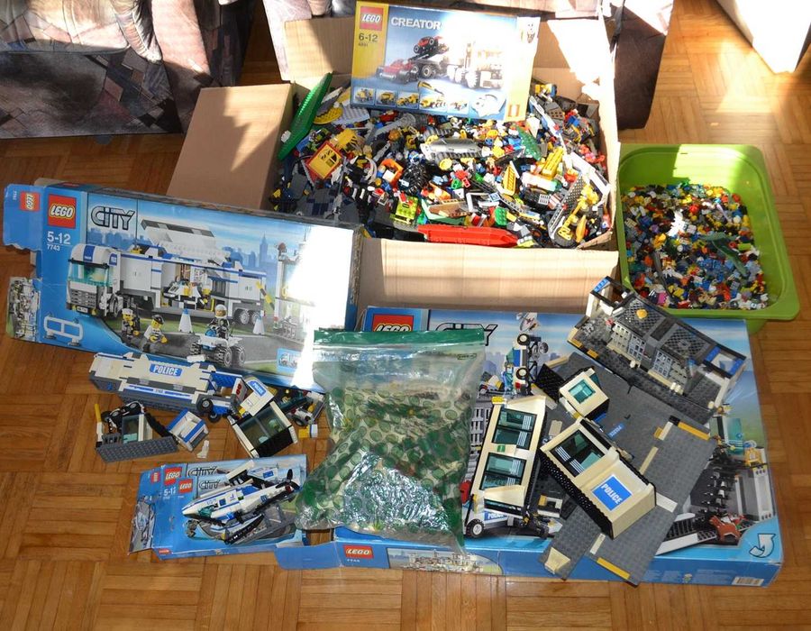 Klocki Lego City Komisariat Policja i inne ok. 18 kg MIKS