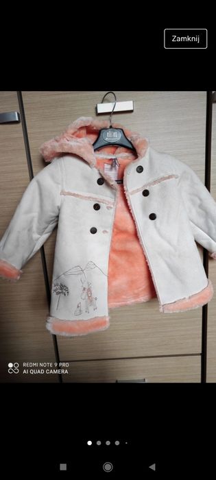 Kozuszek z kapturkiem orchiestra na 23.miesiace na 86