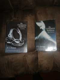 2 livros da saga 50 Sombras de Grey