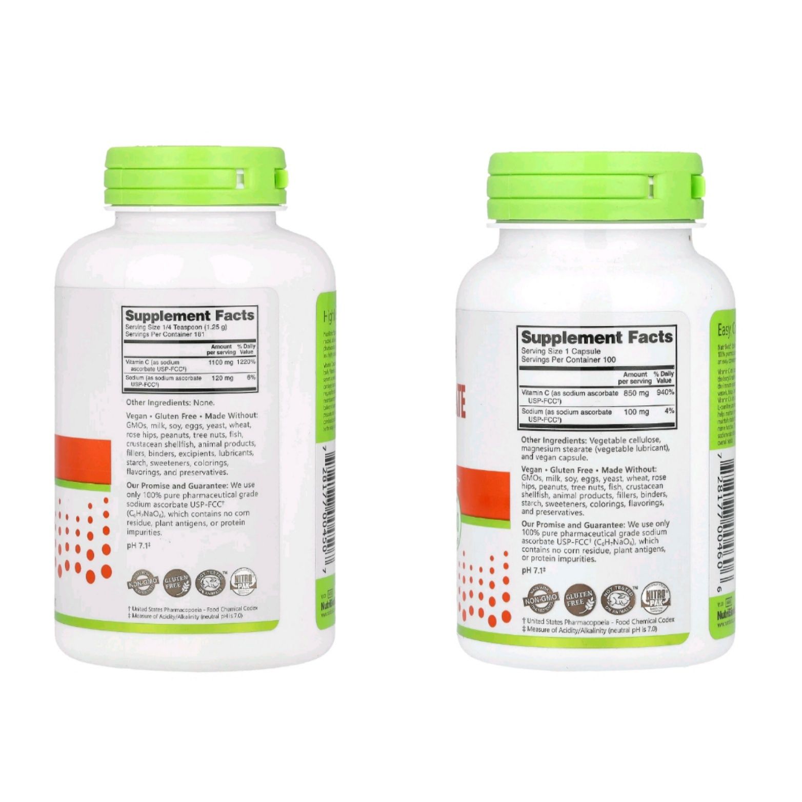 Nutribiotic, Immunity, аскорбат натрію