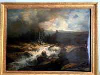 Олександр Калам Гірський потік у шторм, невід художник, 19 ст.