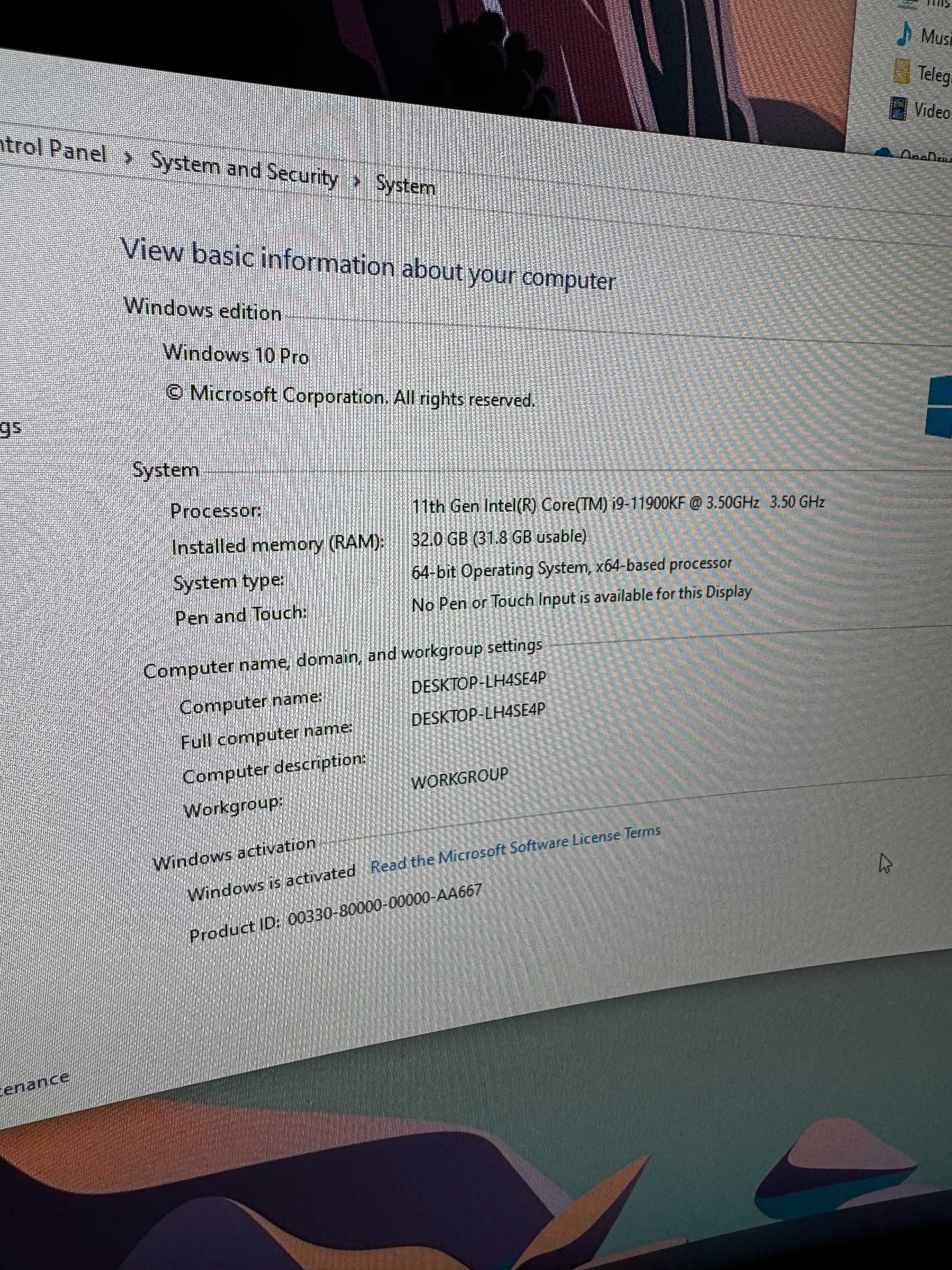 Komputer gamingowy RTX 3070 Ti, Intel i9-11900KF, 32 GB RAM,  1 TB SSD
