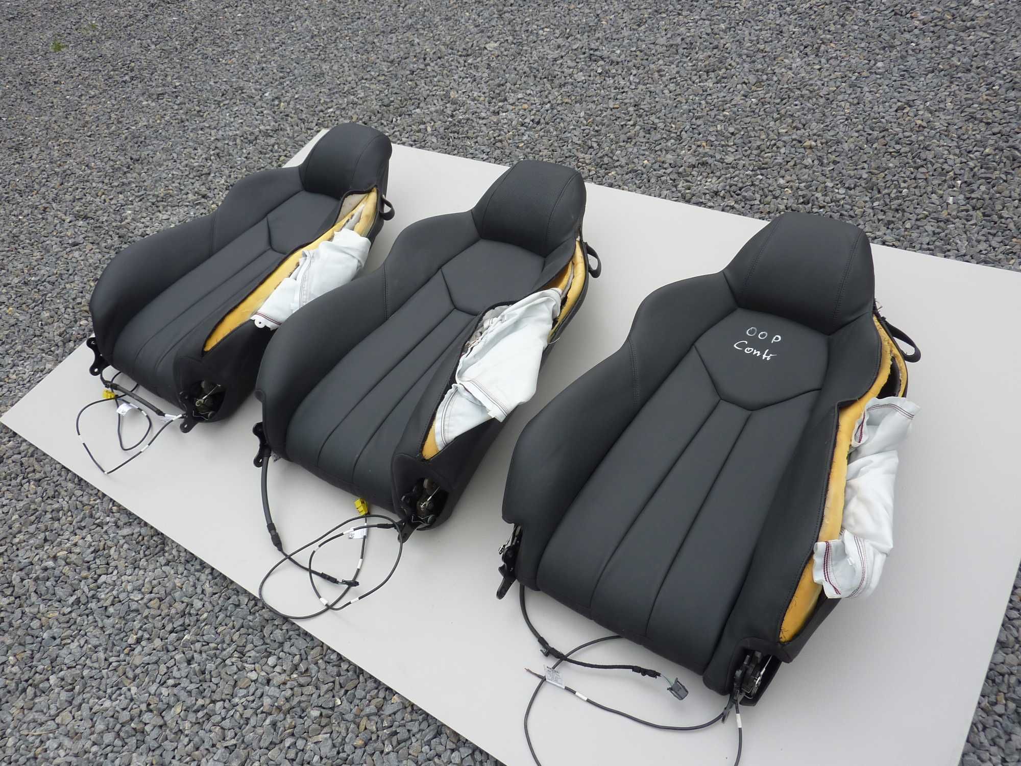 AUDI R8 4S II oparcie plecy fotela skóra poszycie gąbka stelaż 4S0