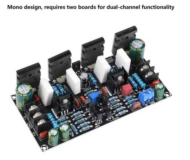 200Вт mono на  2SA1943 + 2SC5200