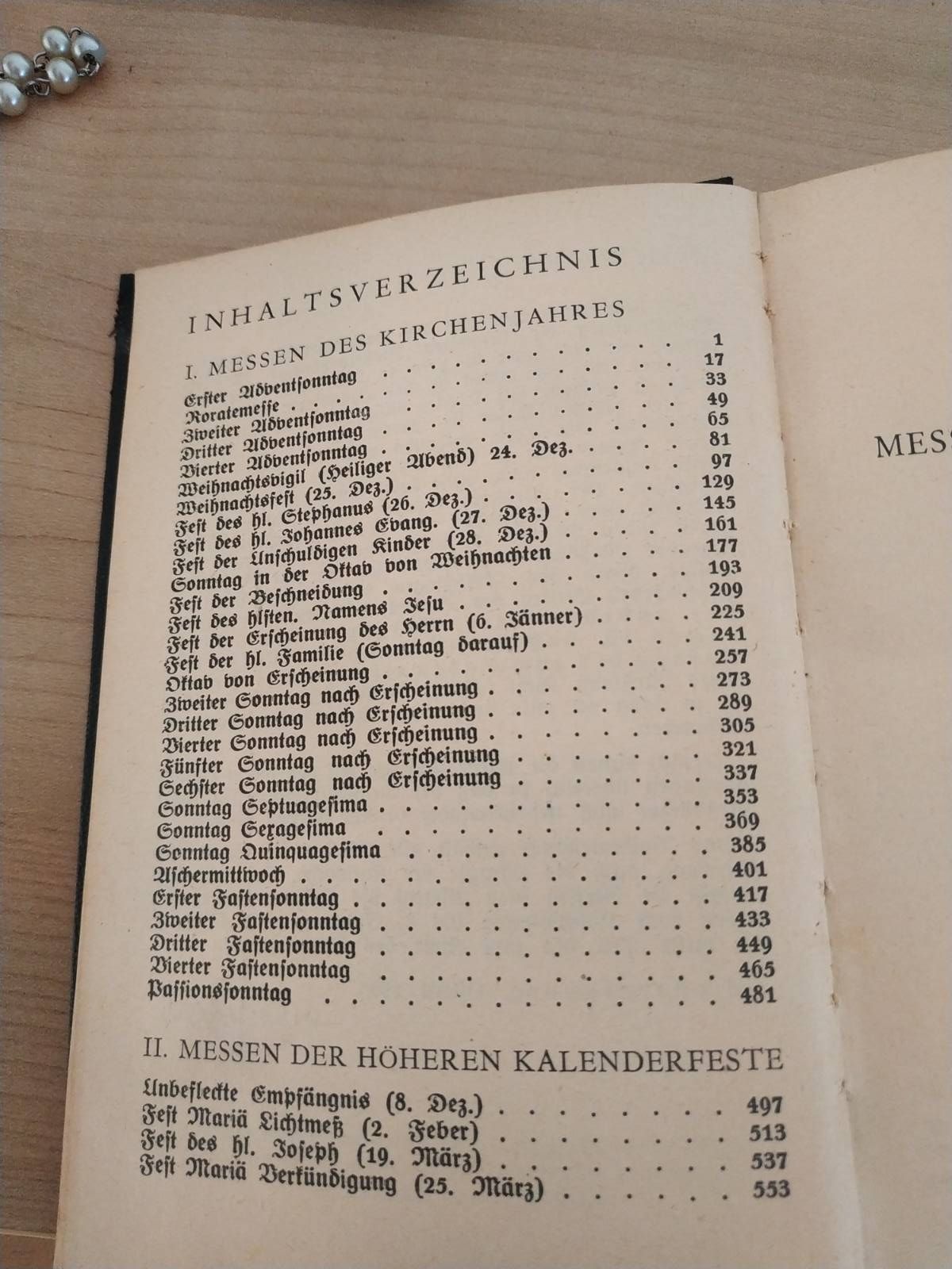 Stary mszalik katolicki z 1935 roku po niemiecku