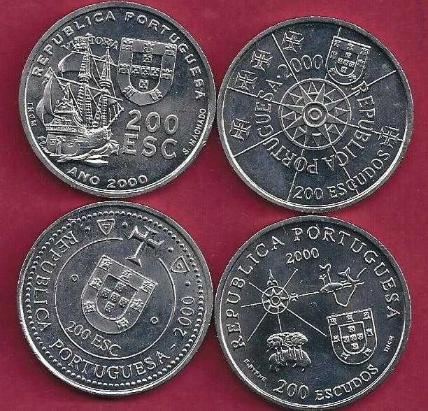 DESCOBRIMENTOS 4 Moedas  XI   Ultima  Serie ano 2000
