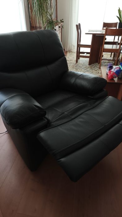 Cadeirão Relax de pele