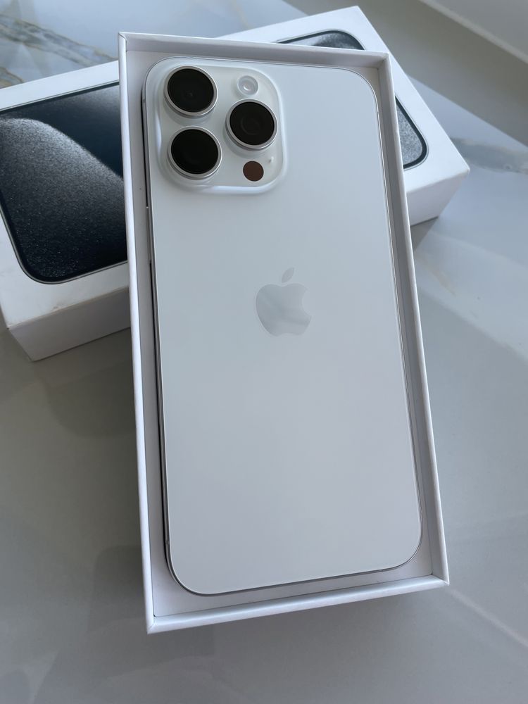 НОВИЙ open Apple iPhone 15 Pro Max White Titanium 256 Gb Never Lock