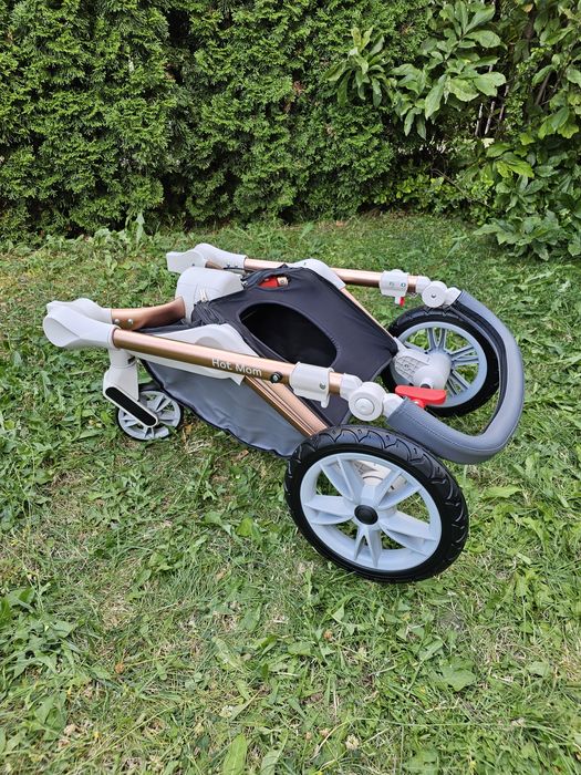 Wózek Hot Mom 360 Rotation 2w1 gondola + spacerówka 0-36m Dark Gray