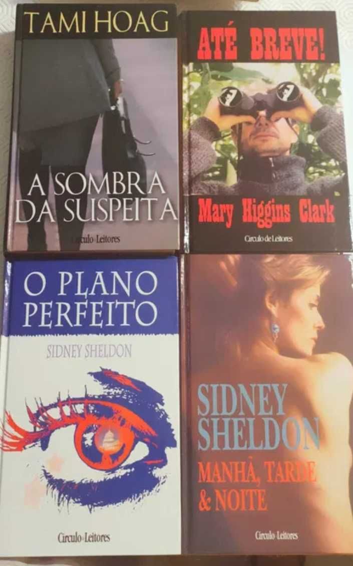 Livros policiais Sidney Sheldon,Mary Higgins Clark,Tami Hoag