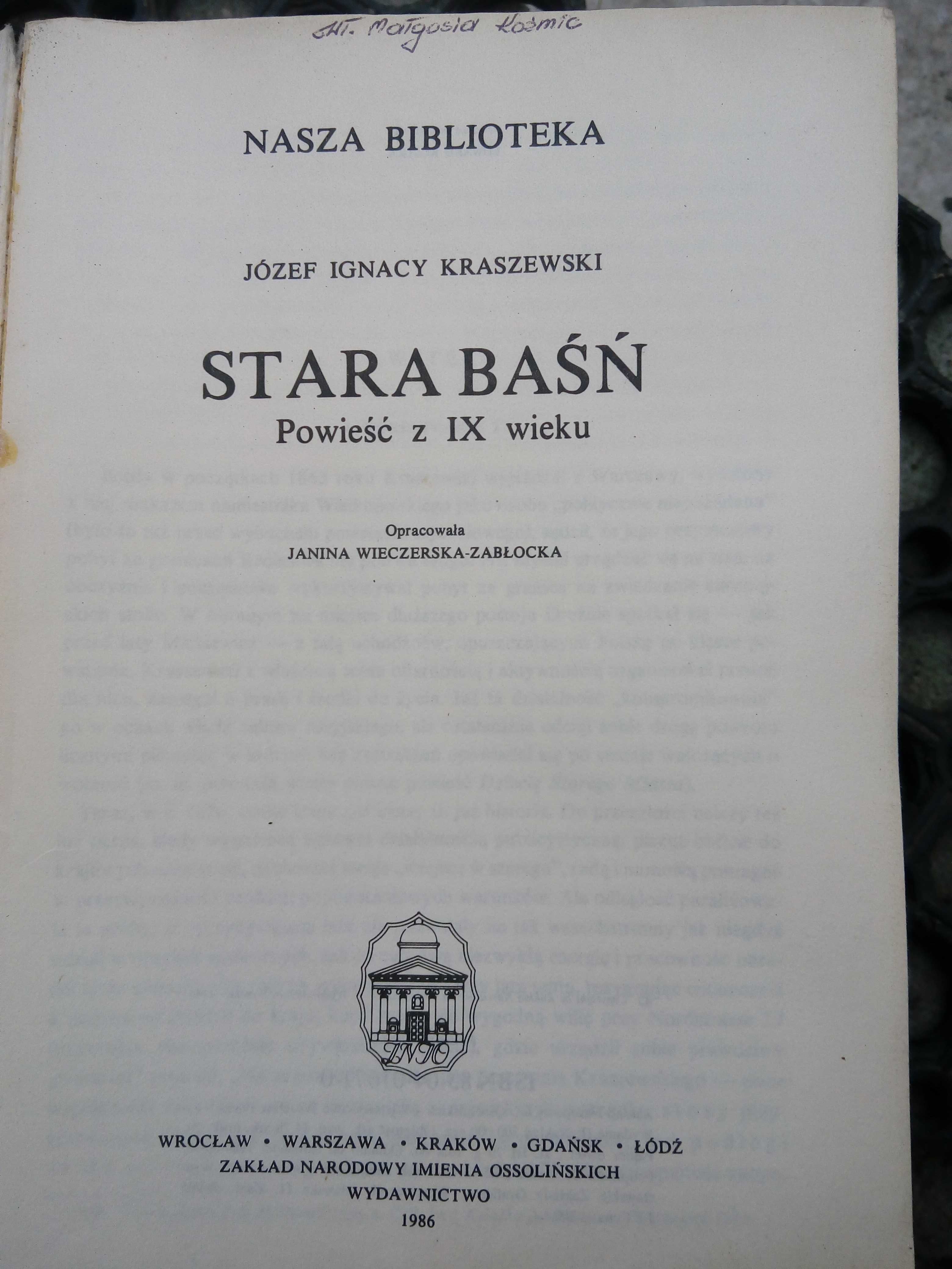 Stara Baśń - stare książki