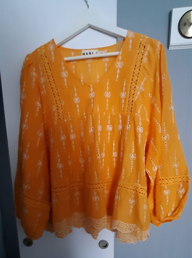 Nowa bluzka koszula boho oversize 44