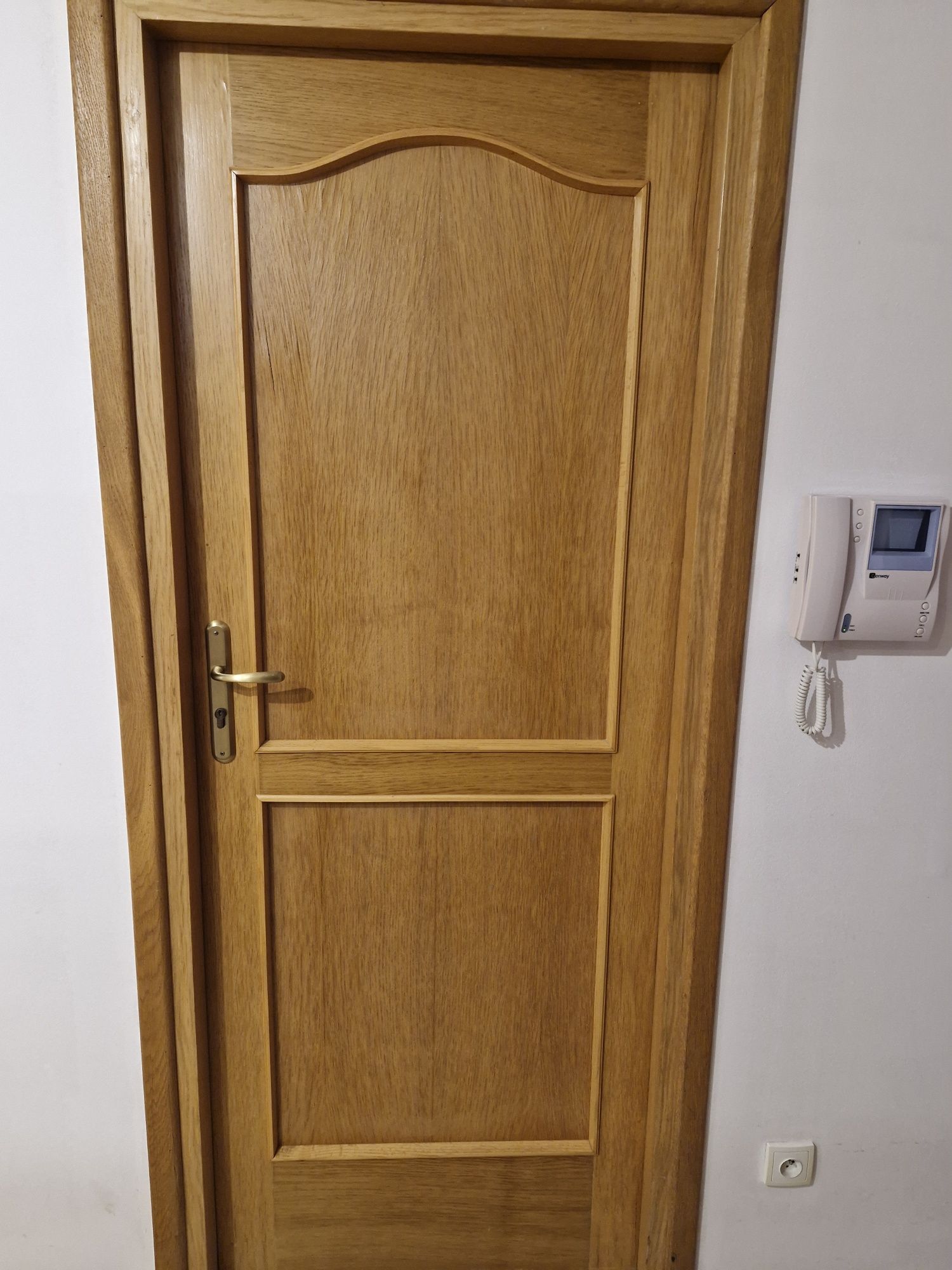 Drzwi dębowe fornir, naturalne drzewo
