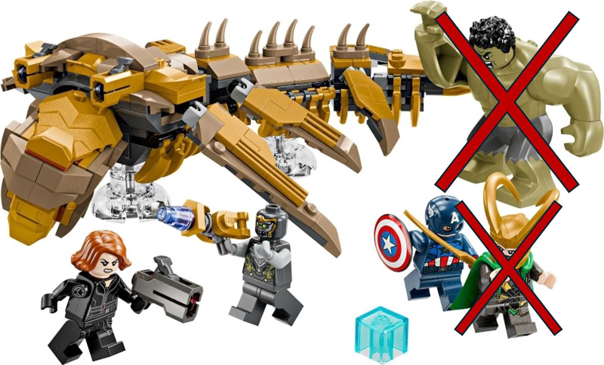 LEGO The Avengers vs. The Leviathan (76290) - Excepto Hulk + Loki