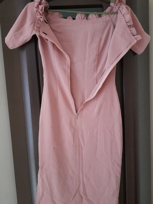 Sukienka midi,nude r.36"Paper Dolls".