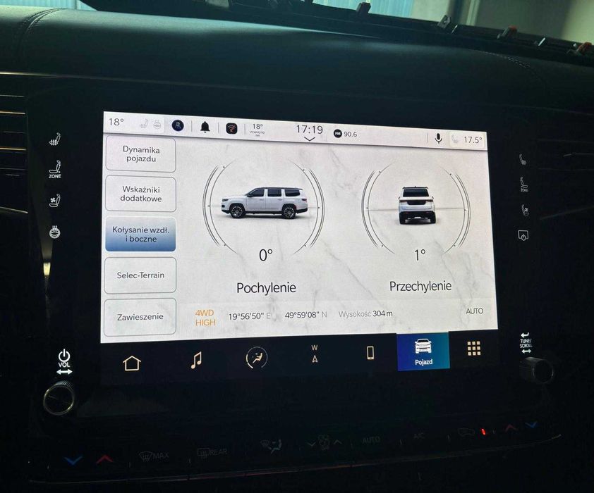 Język Polski polskie menu Jeep Grand Cherokee WL konwersja EU