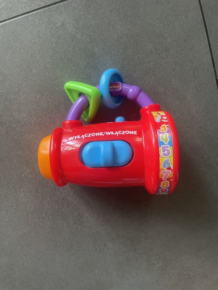 Edukacyjna latarka zabawka dla mały dzieci fisher price