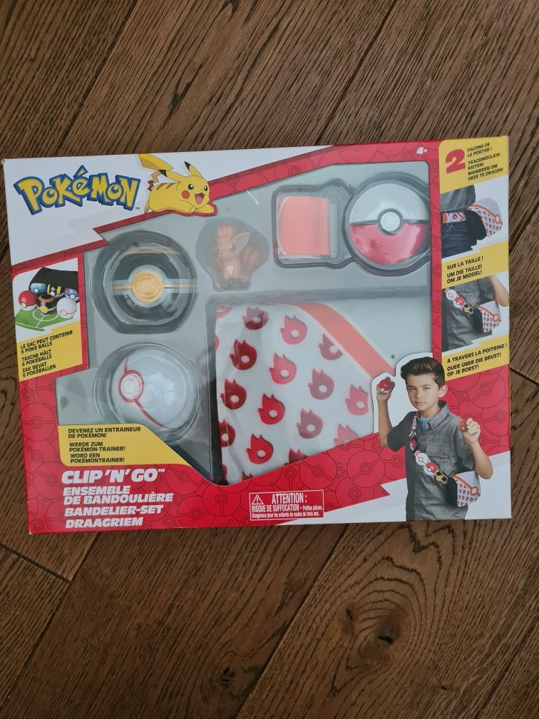 Pokemon Clip'N'Go zestaw torba trenera z pasem