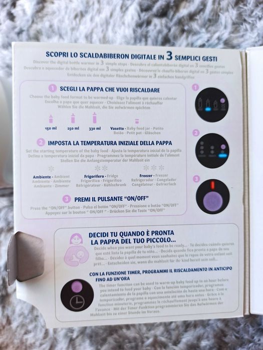 Aquecedor de biberões digital da Chicco