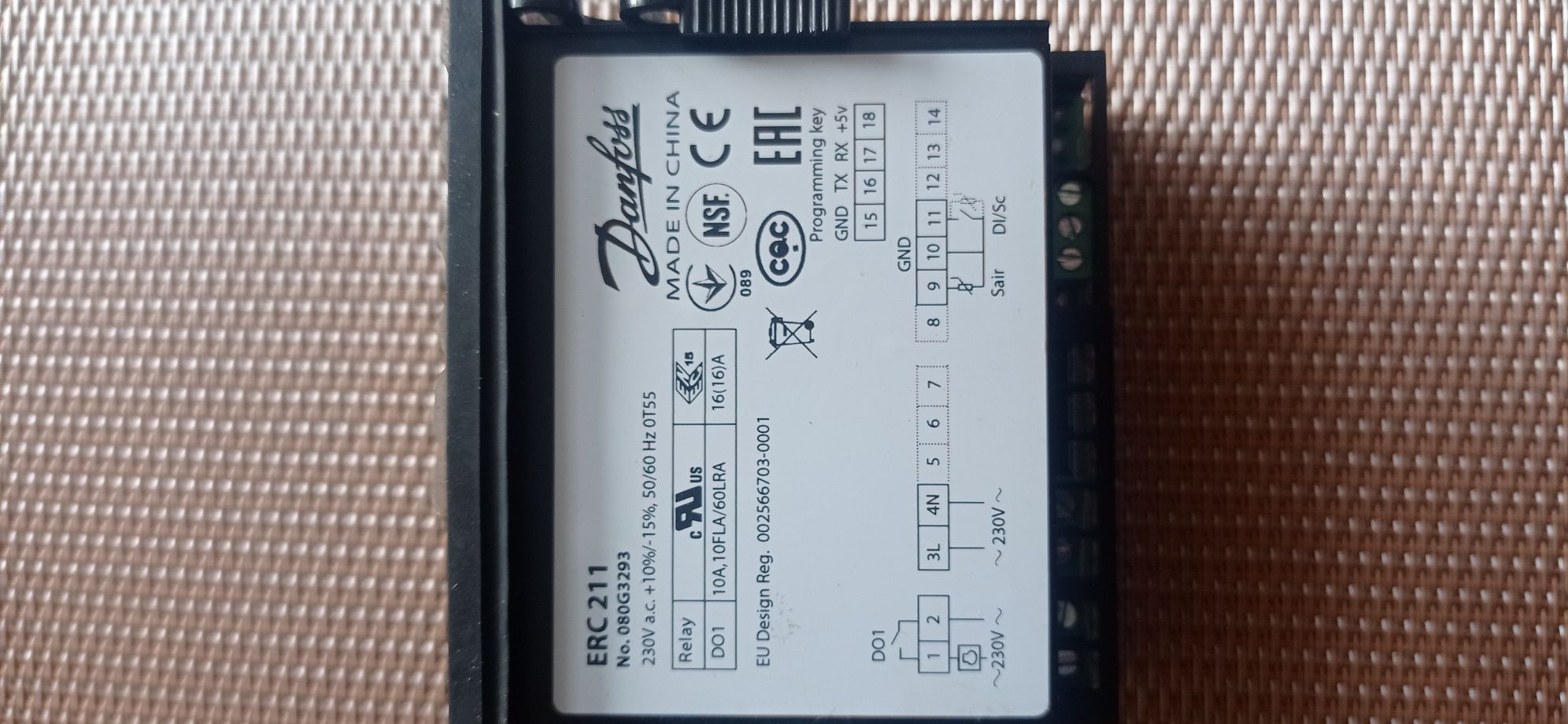 regulator temperatury  DANFOSS ERC 211