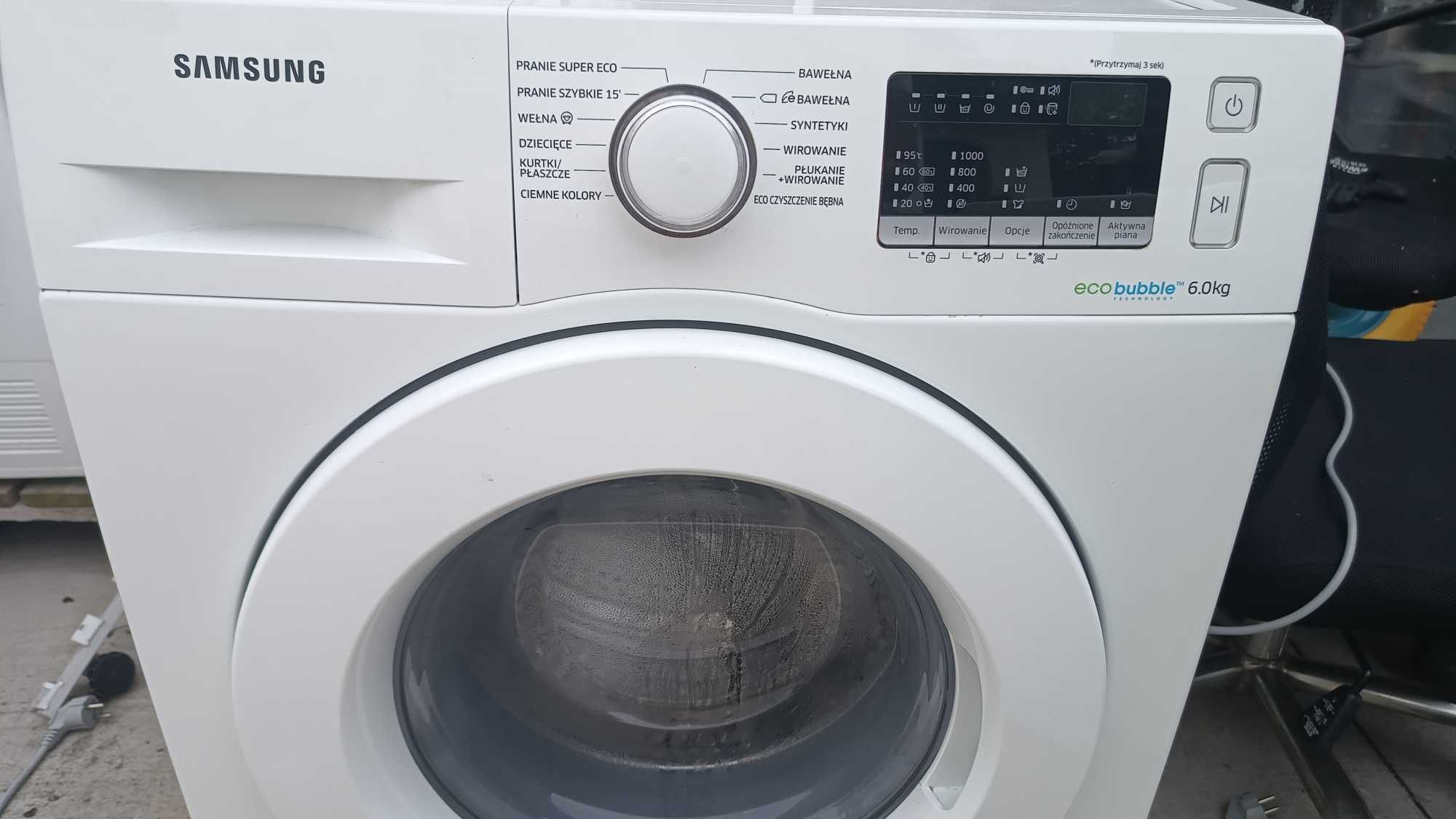 Pralka Samsung Ecobubble 6 kg wąska 45 cm sprawna GWARANCJA