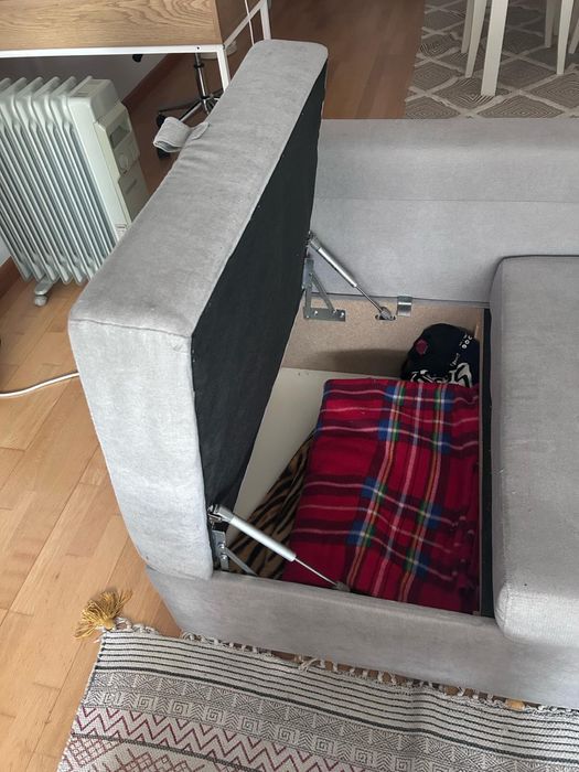 Sofa (chaise-longue) + (cama) + (arrumacao)