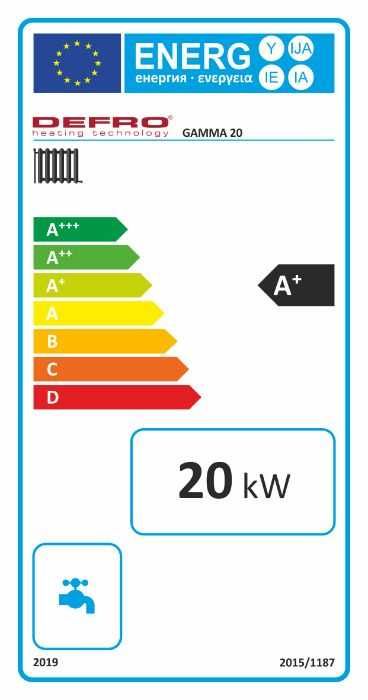 Kocioł piec Defro Gamma 20kw