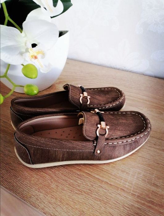 Eleganckie mokasyny chłopięce roz 36 wk 20,5cm
