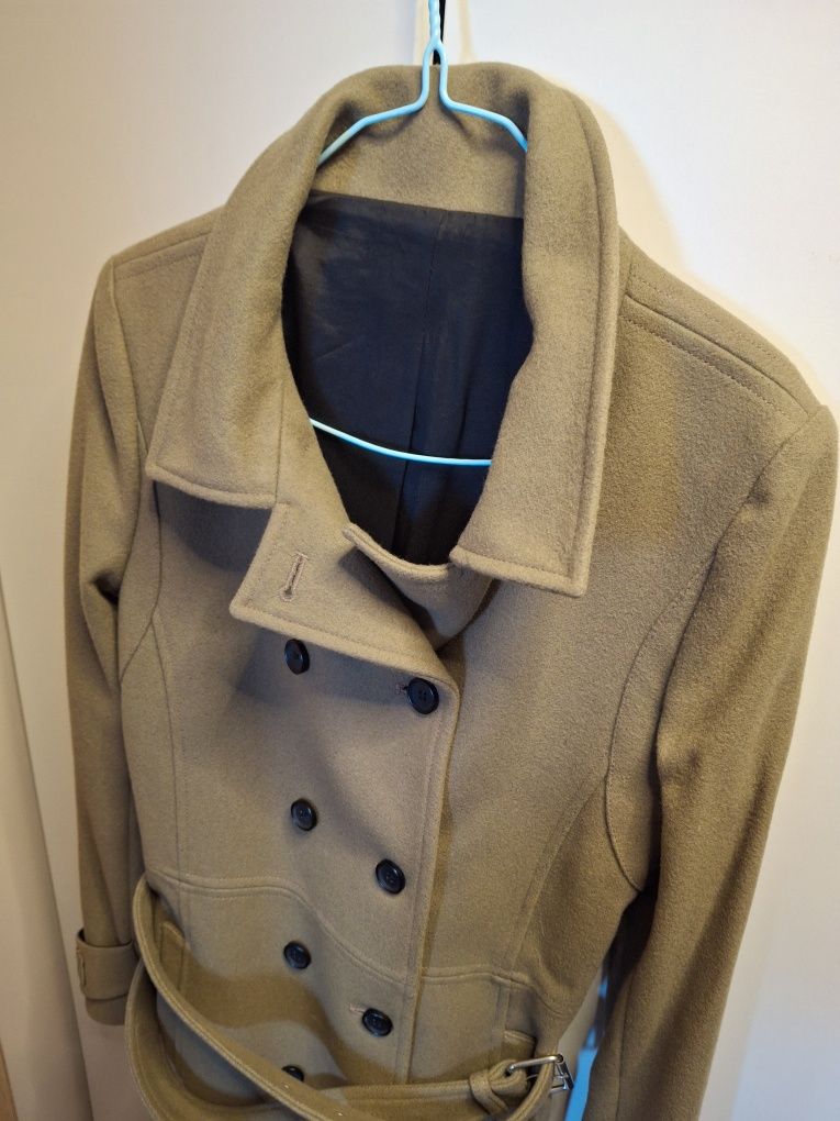 Plaszcz damski The Kooples XS 34 wełna wiskoza