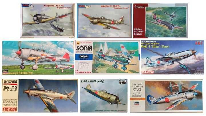 Kits 1/72 Aviões Japoneses e Chineses