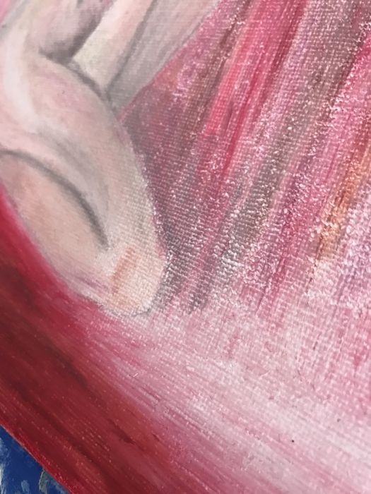 Tela pintada por mim com pastel de óleo