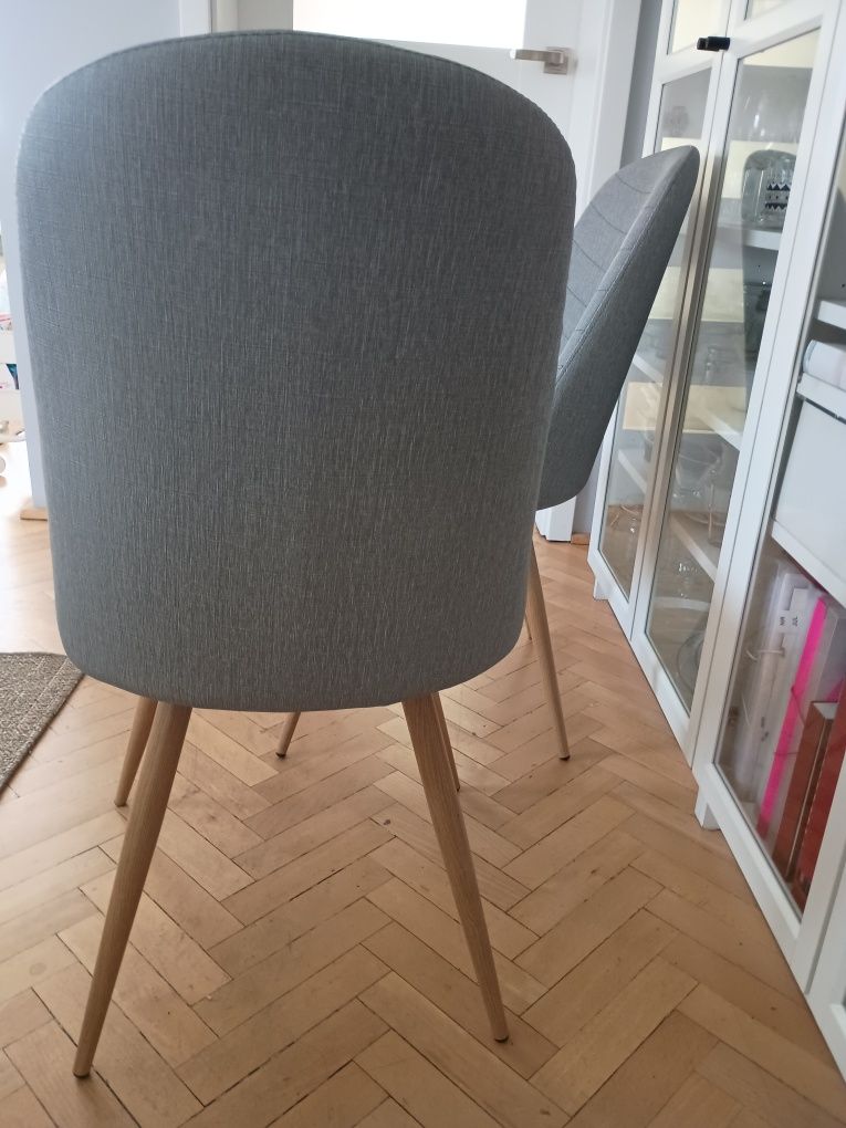 4 krzesła, tapicerowane, ekoskóra