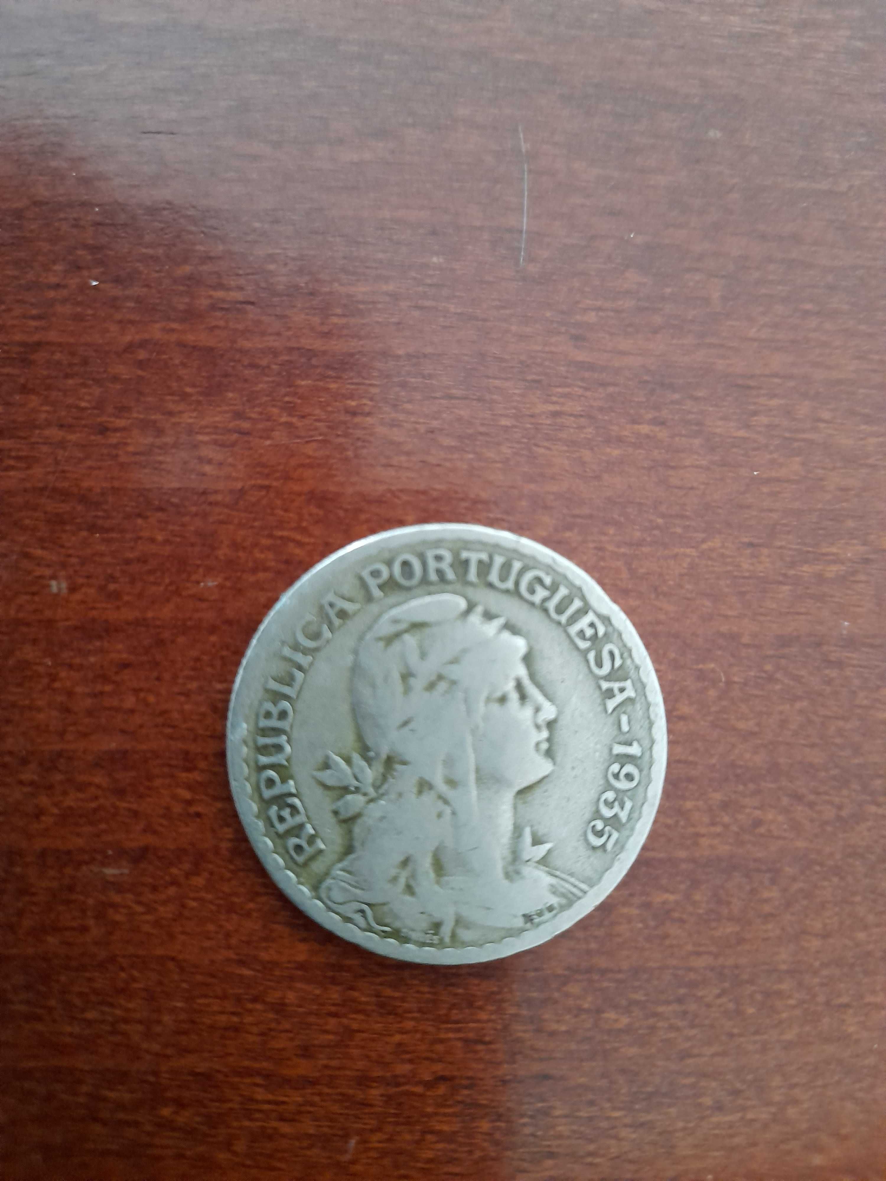 moeda de 1 escudo de 1935 moeda rara