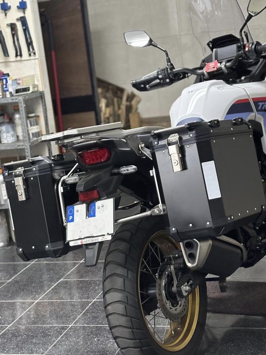 (NOVO) Malas Laterais + Top case Honda Transalp 750
