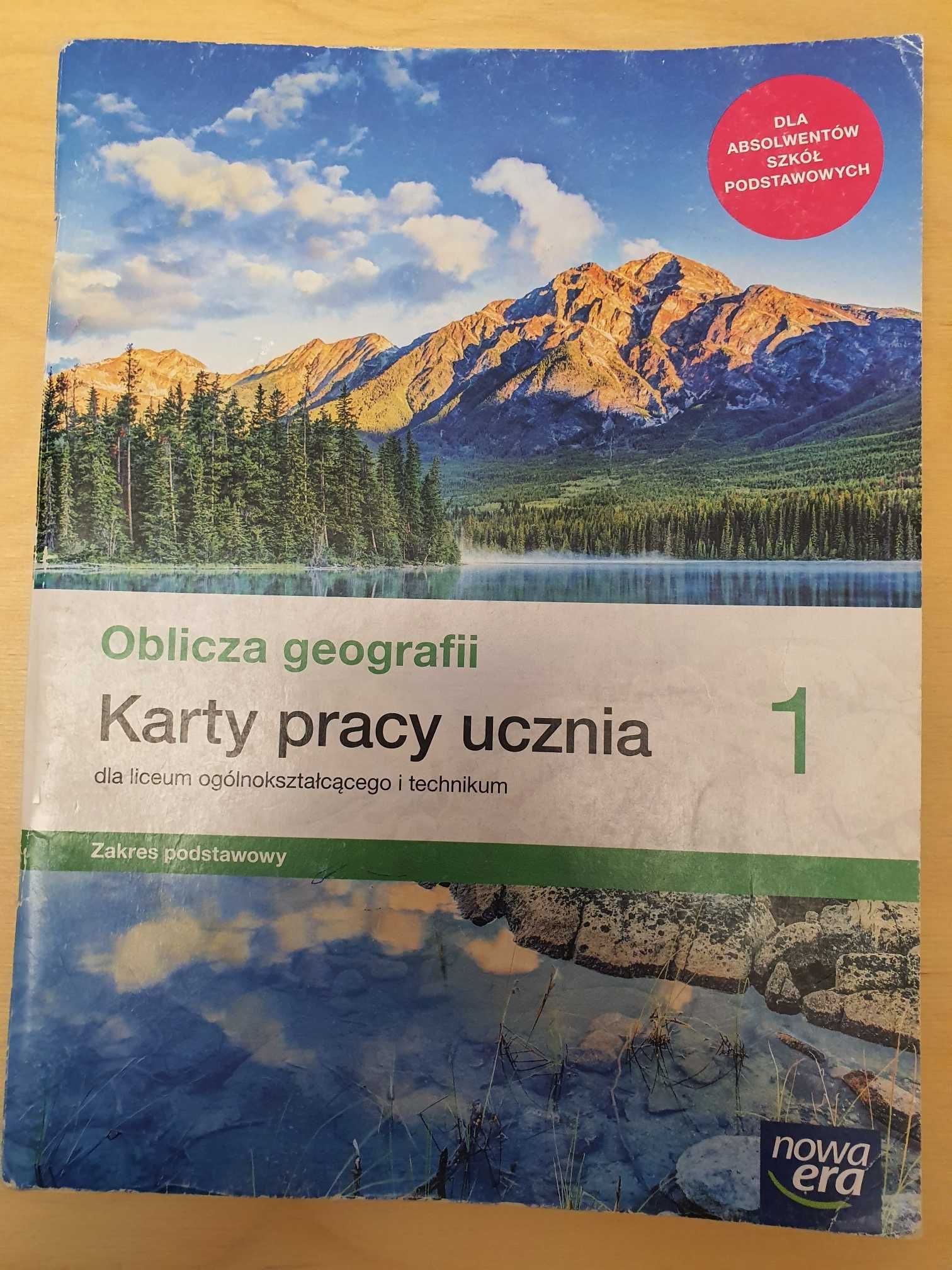 OBLICZA GEOGRAFII 1 karty pracy ucznia technikum/liceum