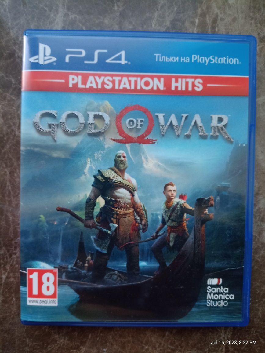 God of war. Видеоигра для Play Station 4.