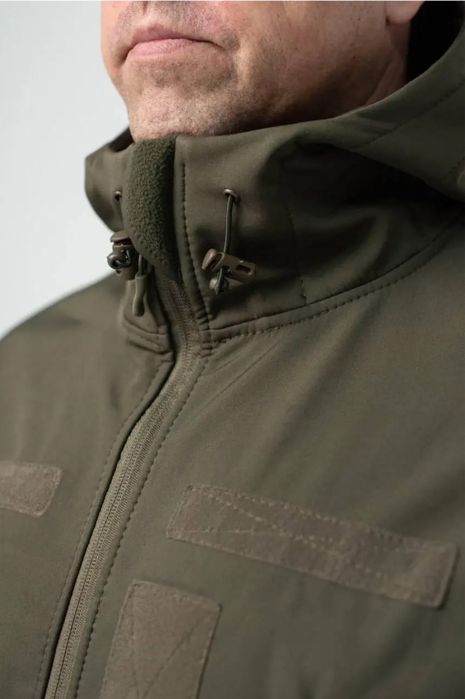 Куртка с флисовой подкладкой. Олива