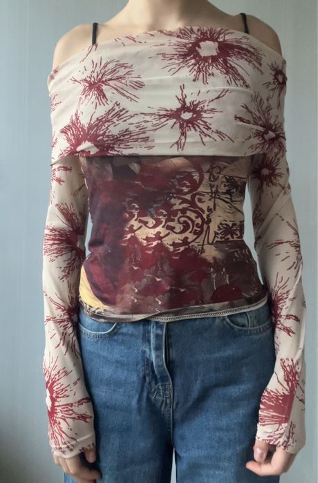 Топ с открытами плечами