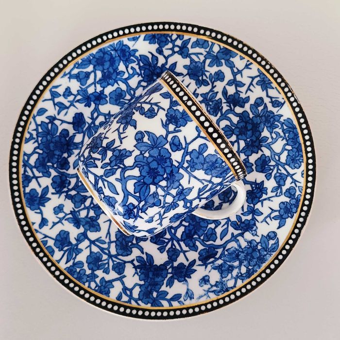**WIELKA filiżanka porcelana stary COALPORT 1875_1881